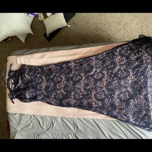 Blue Lace Gown/Formal Dress